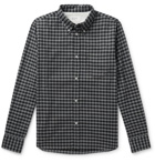 Universal Works - Button-Down Collar Gingham Brushed Cotton-Flannel Shirt - Men - Charcoal