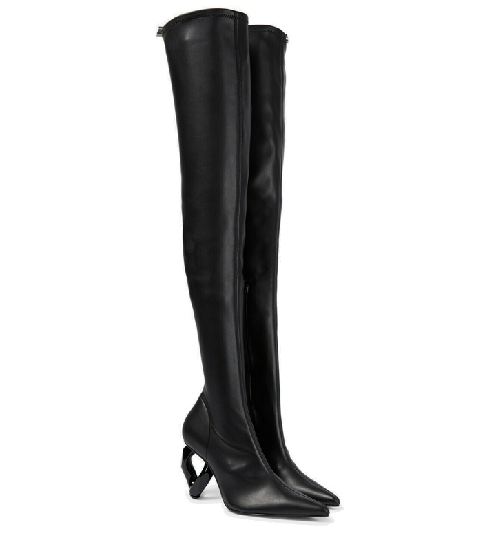 Photo: JW Anderson Chain over-the-knee leather boots
