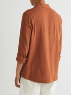 Mr P. - Cotton-Muslin Shirt - Orange