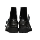 Maison Margiela Black Leather Lace-Up Boots