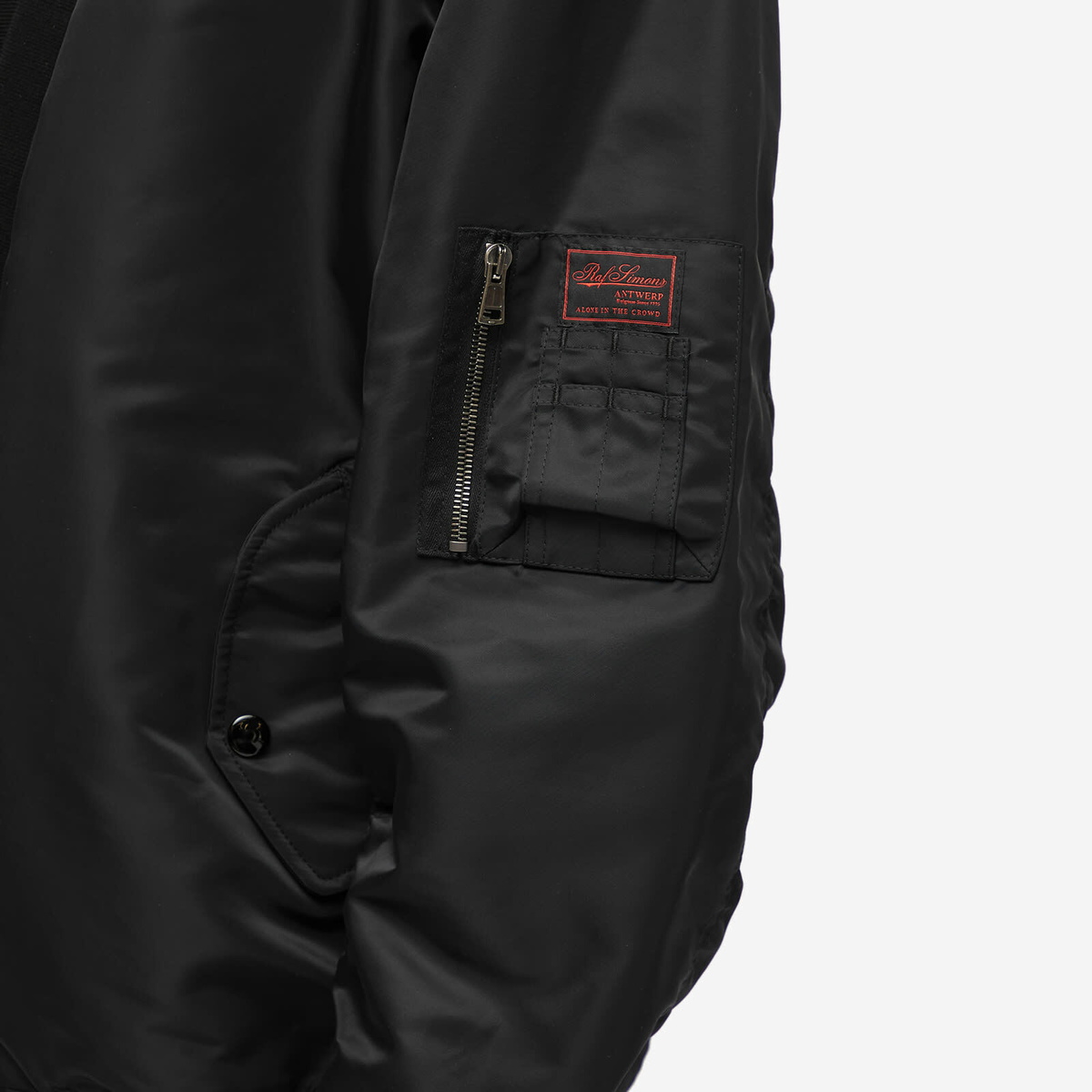 w*u様 RAF SIMONS Bomber Cardigan Jacket S Raf Simons Women's Bomber Cardigan Jacket in Black Raf Simons