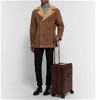 Berluti - Formula 1004 Scritto Leather Rolling Suitcase - Men - Dark brown
