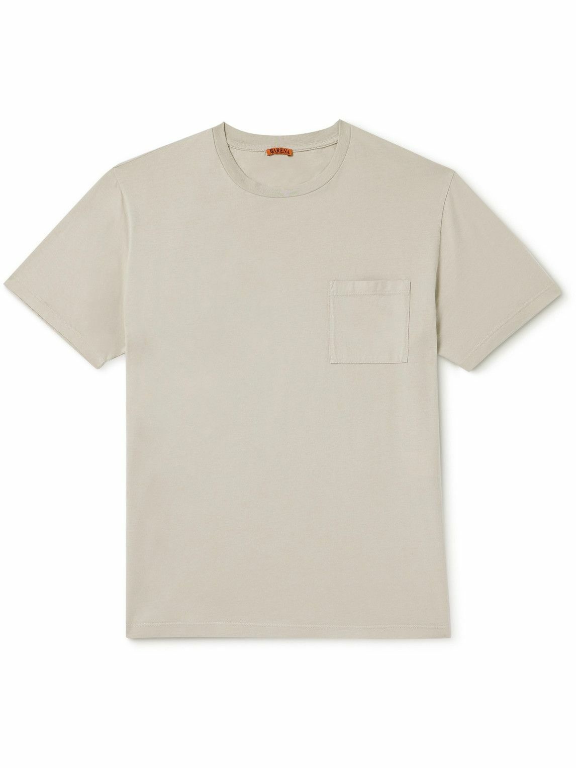 Photo: Barena - Giro Cotton-Jersey T-Shirt - Neutrals
