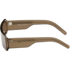 Rick Owens Brown Tower Geth Sunglasses