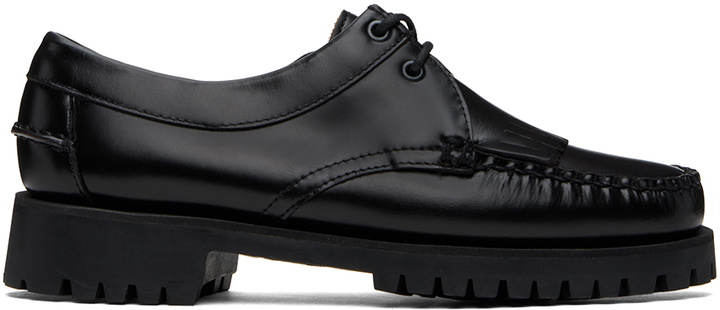 Photo: Sebago Black James Fringe Lug Loafers