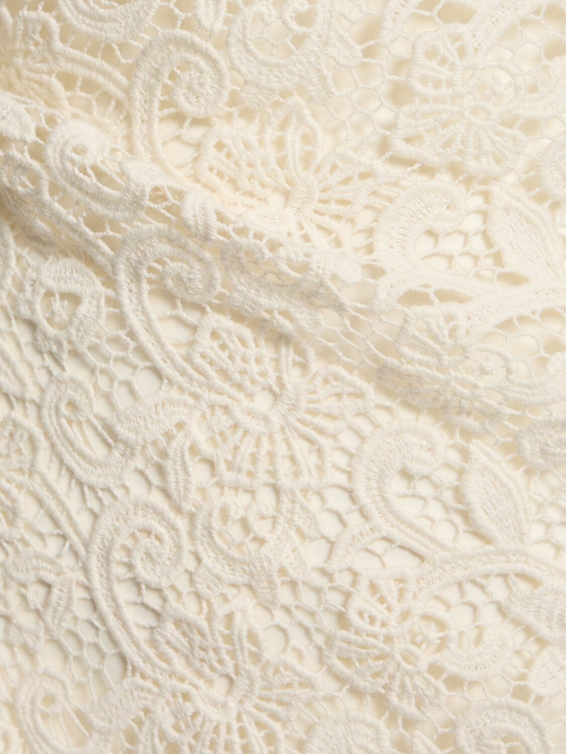 ERMANNO SCERVINO Cotton Blend Lace Long Dress Ermanno Scervino ERMANNO SCERVINO Cotton Blend Lace Long Dress Ermanno Scervino
