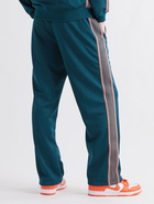 NEEDLES - Logo-Embroidered Webbing-Trimmed Cotton-Blend Velour Sweatpants - Green