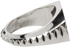 Emanuele Bicocchi Silver Open Signet Ring