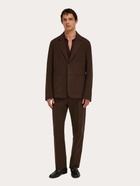 Ferragamo Mens Single breasted blazer in Brown