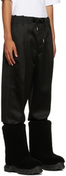 sacai Black Cotton Trousers