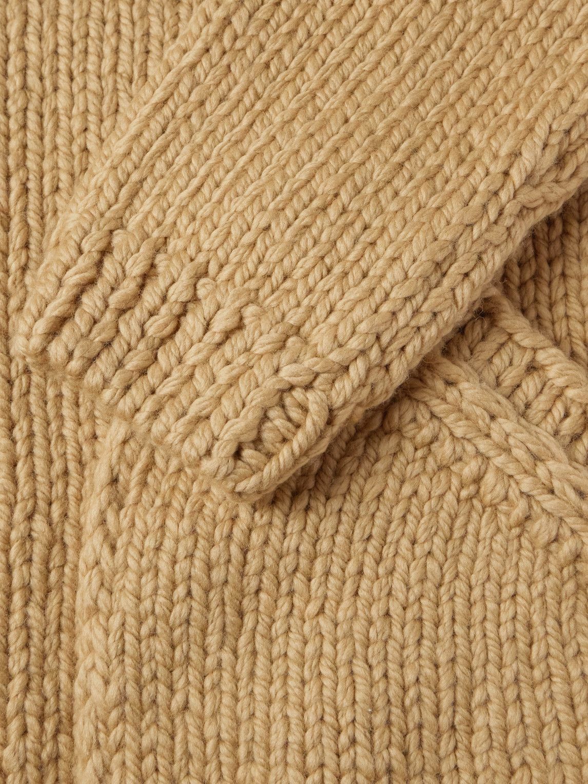Federico Curradi - Ribbed Wool Cardigan - Neutrals