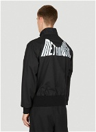 Logo Embroidery Track Jacket in Black