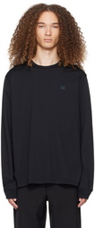 Acne Studios Black Patch Long Sleeve T-Shirt