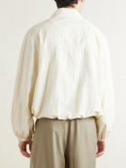 Jacquemus - Logo-Embroidered Shell Bomber Jacket - White