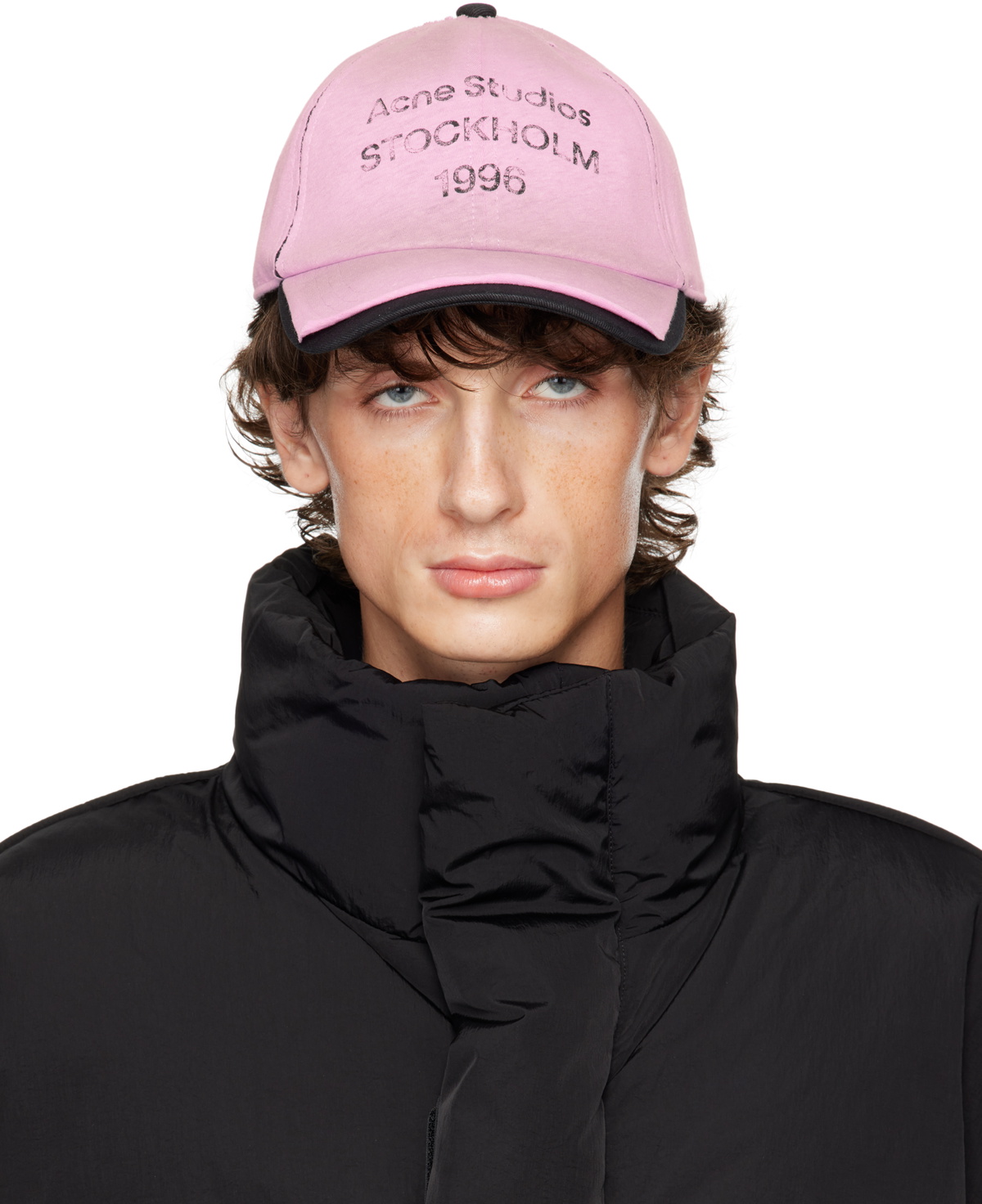 Acne Studios Pink Logo Stamp Cap Acne Studios