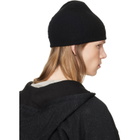 Rick Owens Black Tower Ribbed Beanie