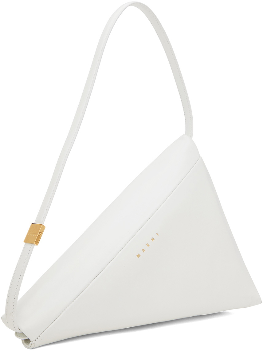 Marni White Prisma Triangle Bag