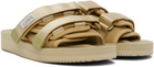 SUICOKE Beige MOTO-VS Sandals