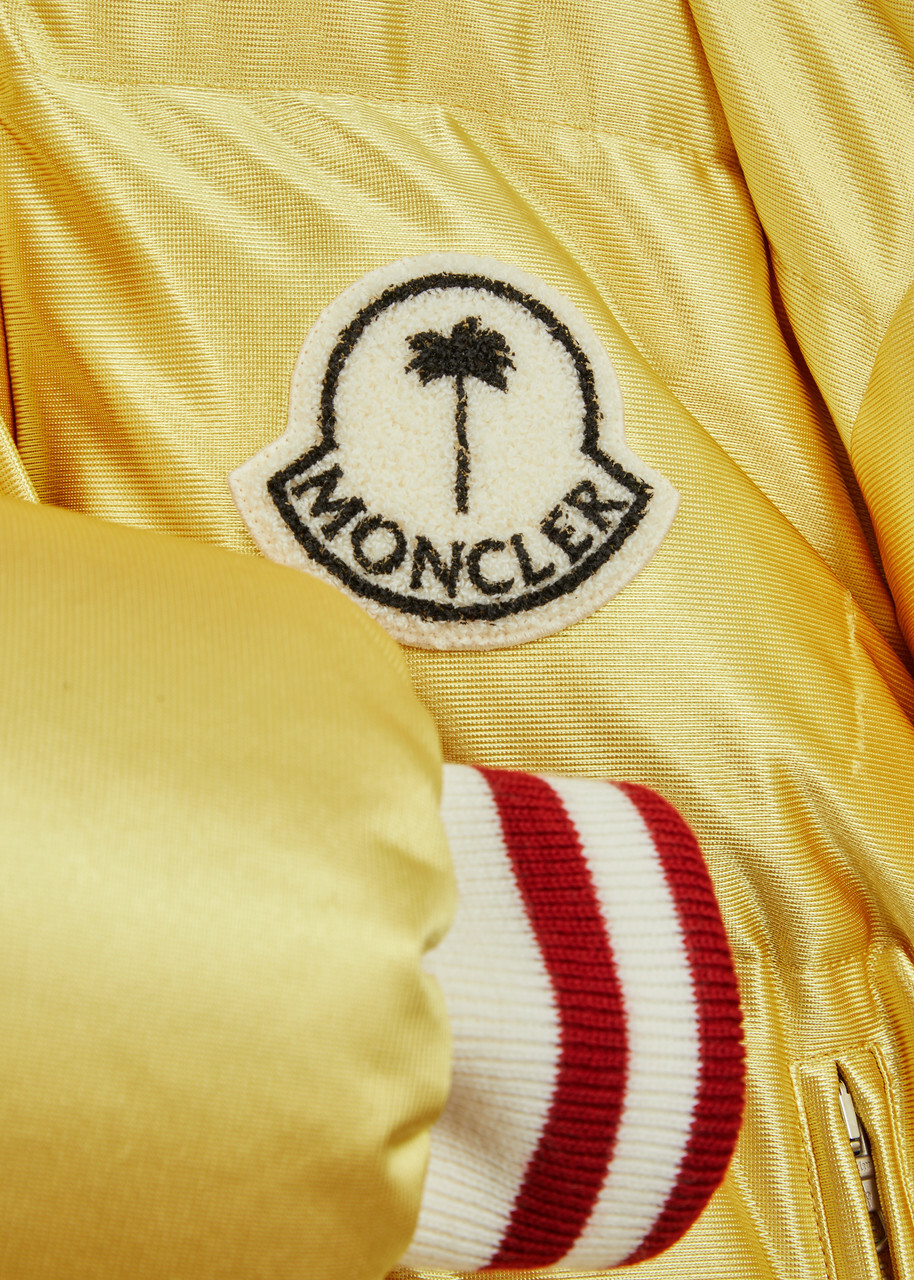 イエロー　MONCLER PALM ANGELS　ニットキャップ　モンクレール MONCLER(モンクレール)、帽子、ニットキャップ】ブランド・古着の