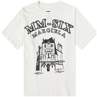Maison Margiela Men's MM-Six T-Shirt in Off White