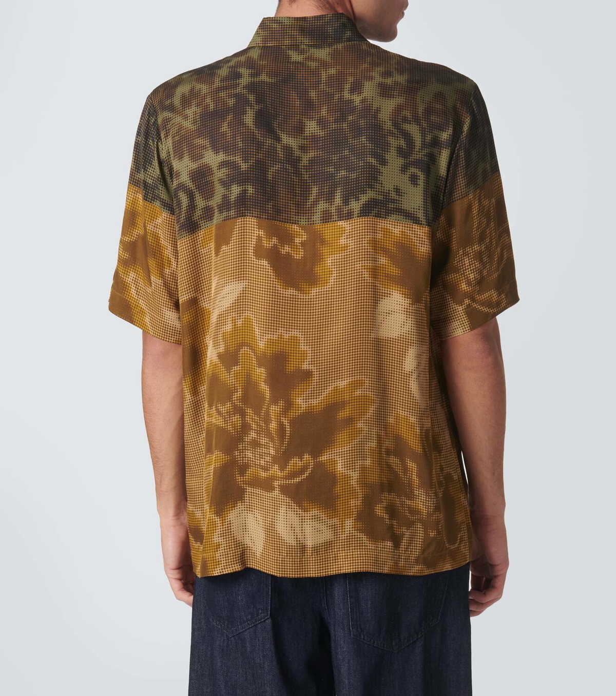 Dries Van Noten Printed bowling shirt