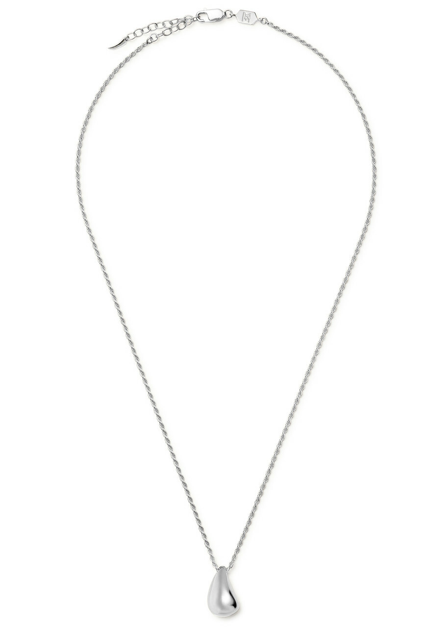 Missoma Savi Droplet Rhodium-plated Necklace - Silver - One Size
