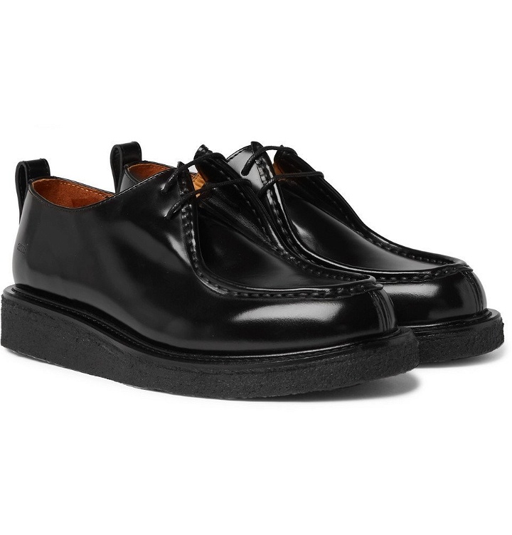 Photo: AMI - Polished-Leather Derby Shoes - Men - Black