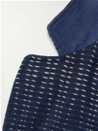 YMC - Scuttler Sashiko Indigo-Dyed Cotton and Wool-Blend Suit Jacket - Blue