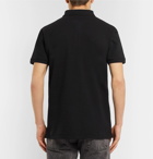 Maison Kitsuné - Cotton-Piqué Polo Shirt - Black