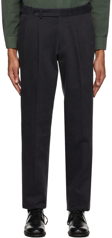 Photo: Ring Jacket Black Washed Cotton Twill Trousers