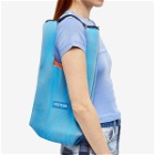 LASTFRAME Women's Two Tone Okamochi Bag Medium in Neon Blue/Neon Orange