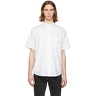 rag and bone White Fit 3 Short Sleeve Shirt