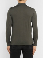 Lardini - Wool, Silk and Cashmere-Blend Shirt - Green