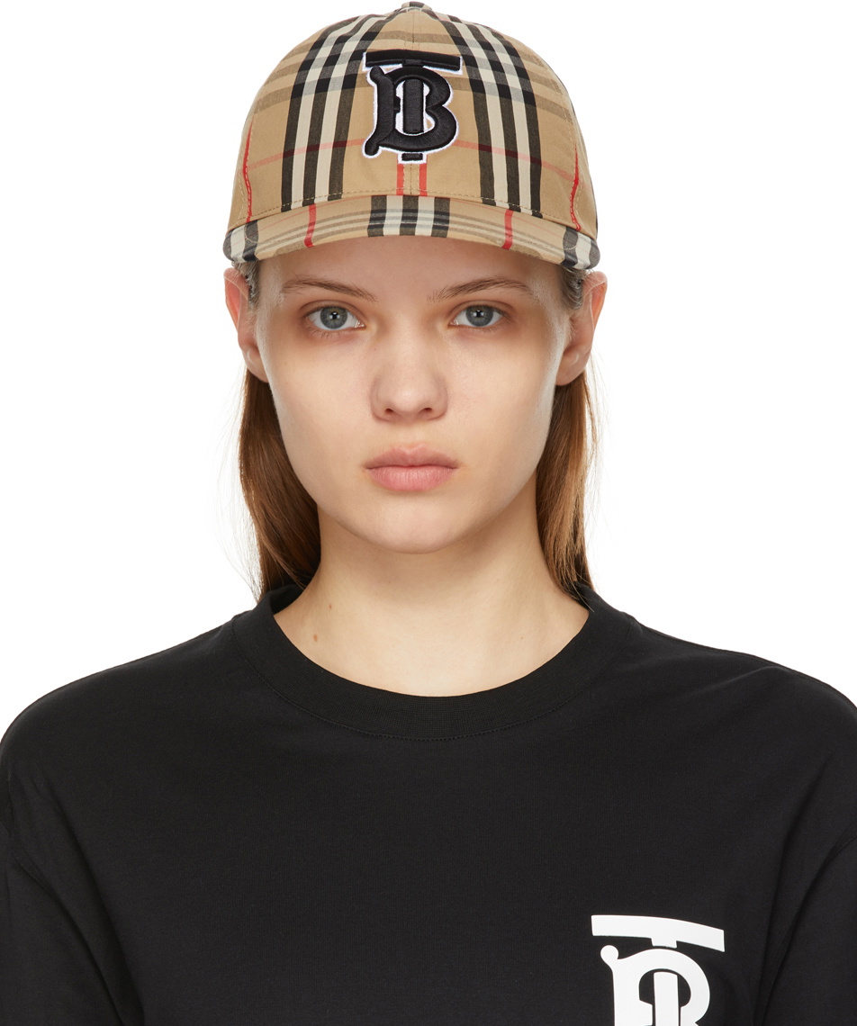 キャップ Burberry Beige Polyester Blend Baseball Cap Beige polyester blend baseball cap – G&B