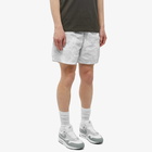 Nike Men's Tech Pack Woven Watercolour Short in Light Silver/White