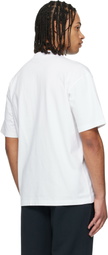 BOSS White Embroidered Logo T-shirt