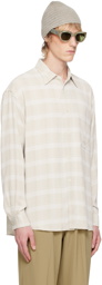 YOKE Off-White Plaid Shirt