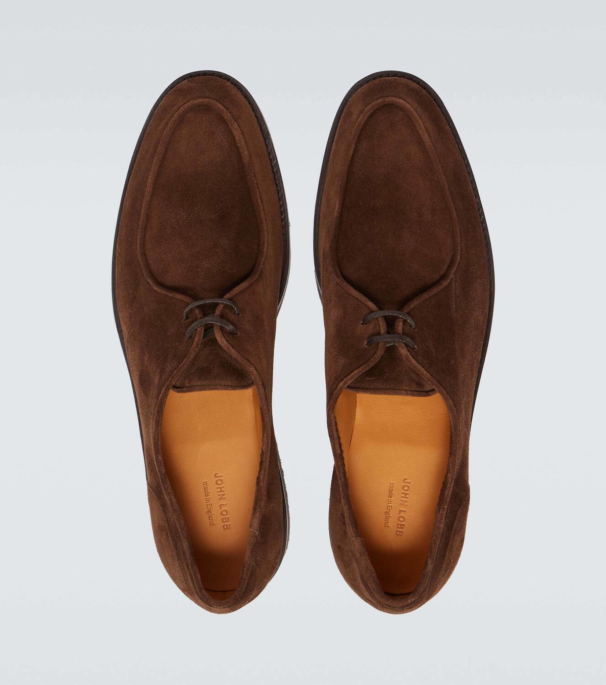 John Lobb Smith suede Derby shoes
