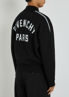 Givenchy Couture Logo-intarsia Wool-blend Cardigan Black