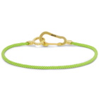 Mikia - Cord and Gold-Tone Bracelet - Green