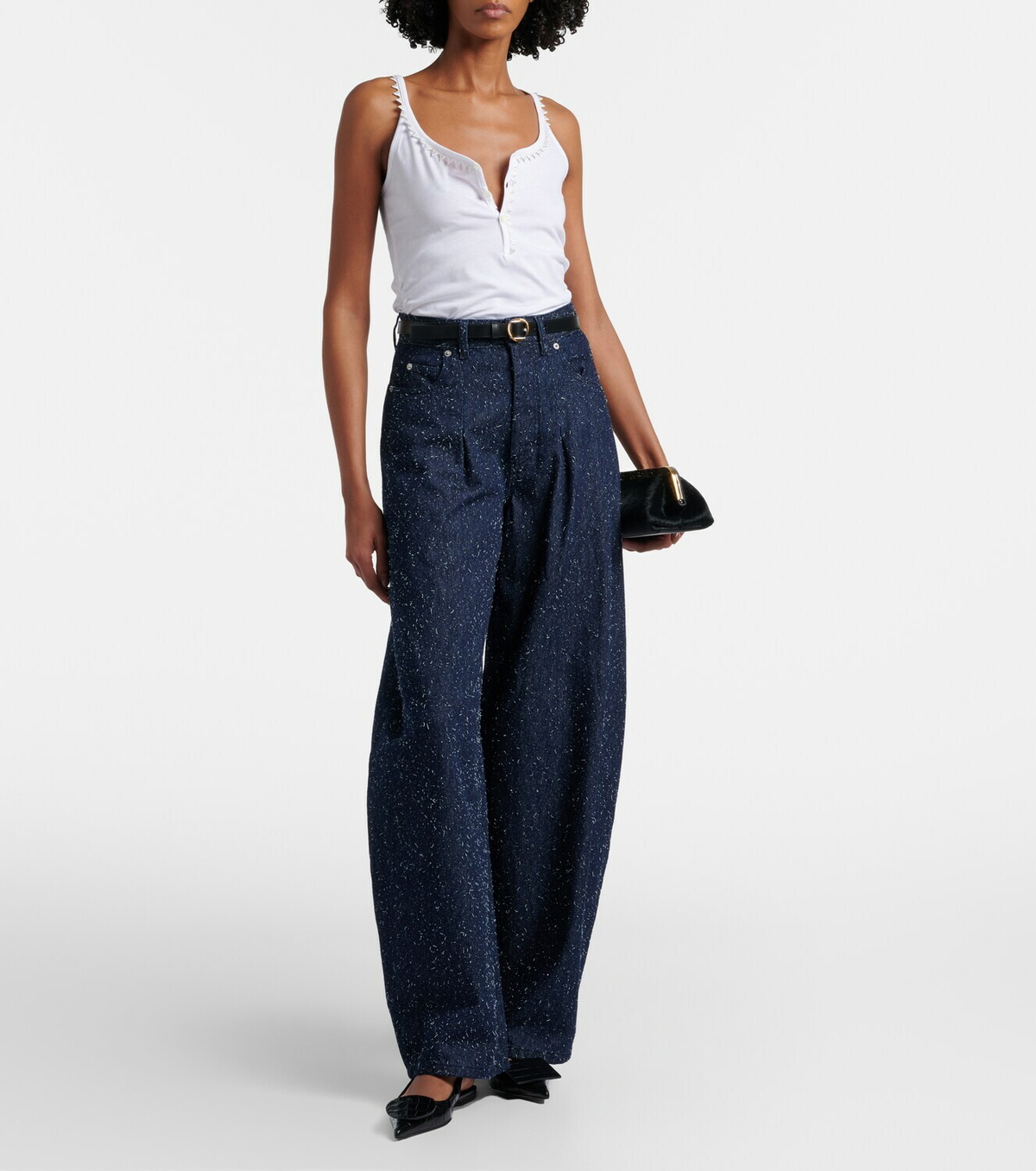 Jacquemus Clavela cotton tank top