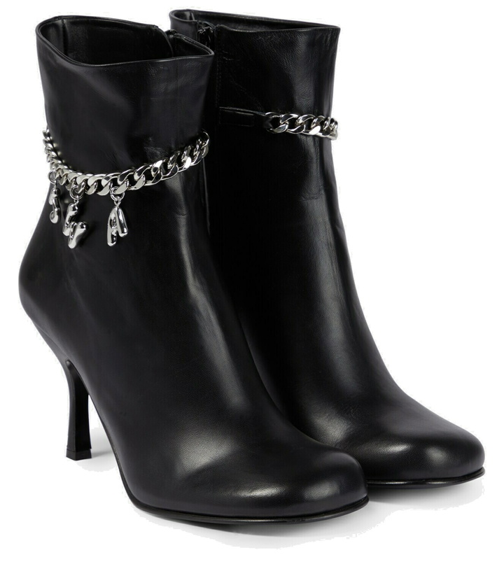 Photo: JW Anderson Embellished leather ankle boots