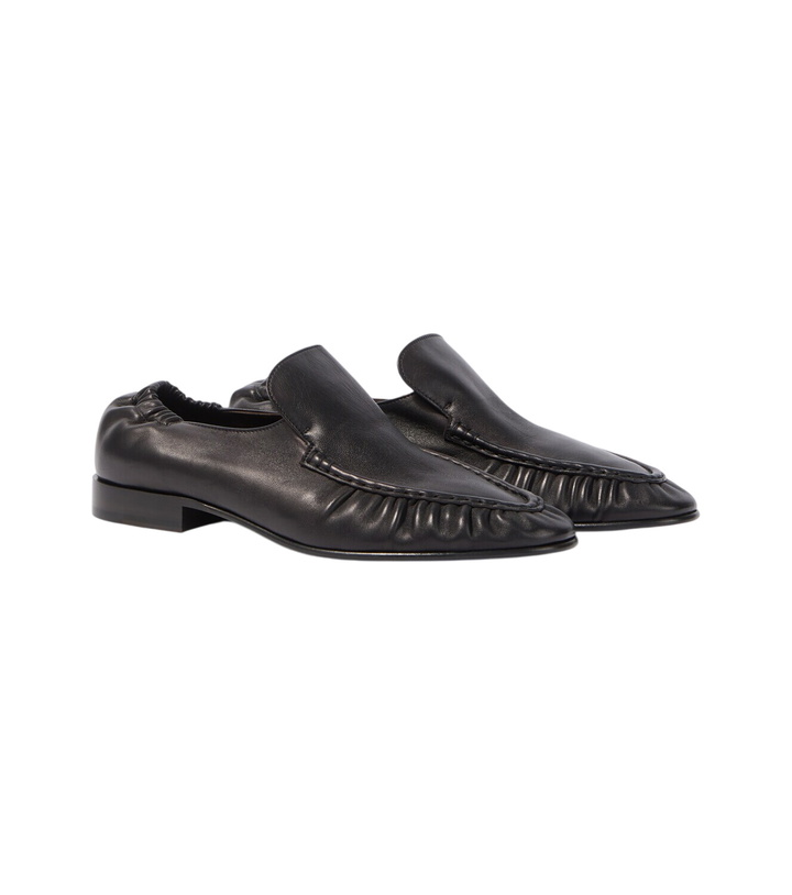 Photo: The Row Soft Two leather loafers