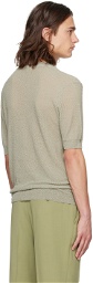 AMI Paris Khaki Semi-Sheer T-Shirt