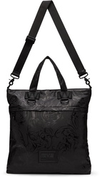 Versace Jeans Couture Black Coated Regalia Baroque Tote