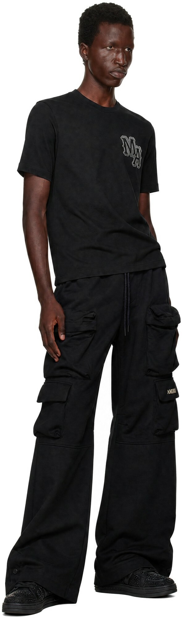 AMIRI Black Multi Pocket Cargo Pants