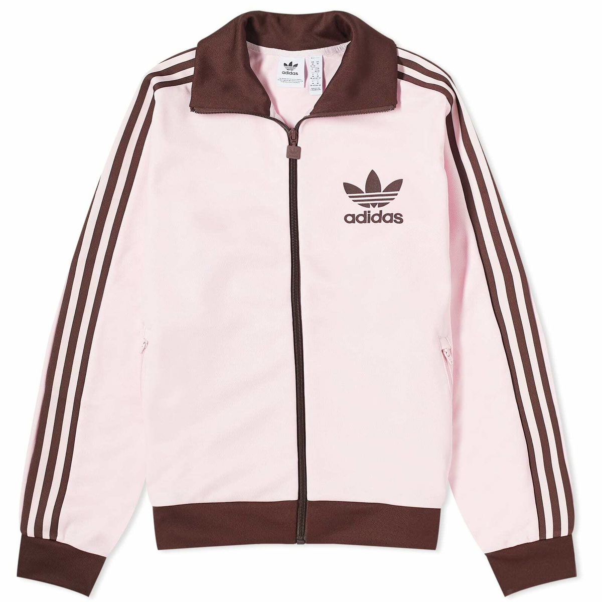 Adidas Women's Beckenbauer Track Top in Clear Pink adidas