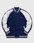 Polo Ralph Lauren Bomberjktm10 Long Sleeve Sweatshirt Blue/White - Mens - College Jackets