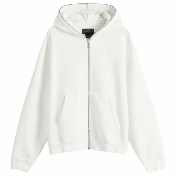 Photo: Air Jordan Men's x Travis Scott Full Zip Hoodie in Sail