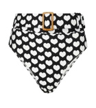 Alexandra Miro Ursula heart-print bikini bottoms
